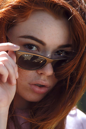 Sabrina Lynn in 'Freckled Beauty' via Zishy