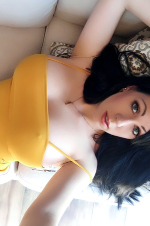 Kayla Kiss in 'Tight Yellow Dress' via Kayla Kiss Official